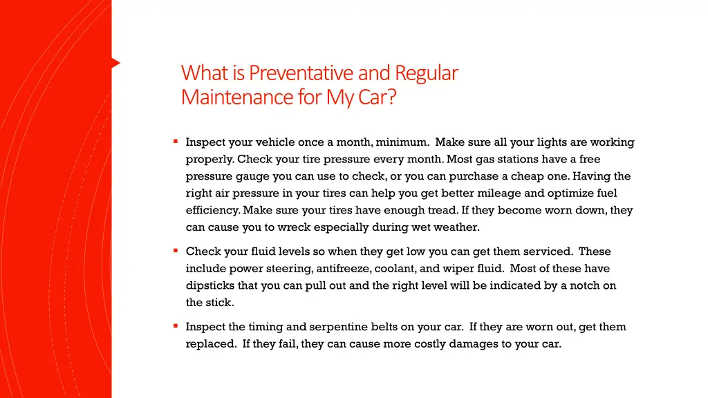 what is preventative and regular maintenance