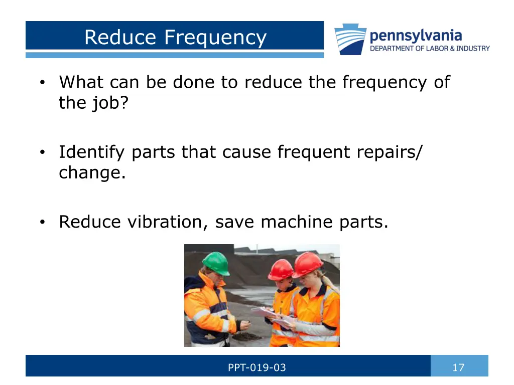 reduce frequency