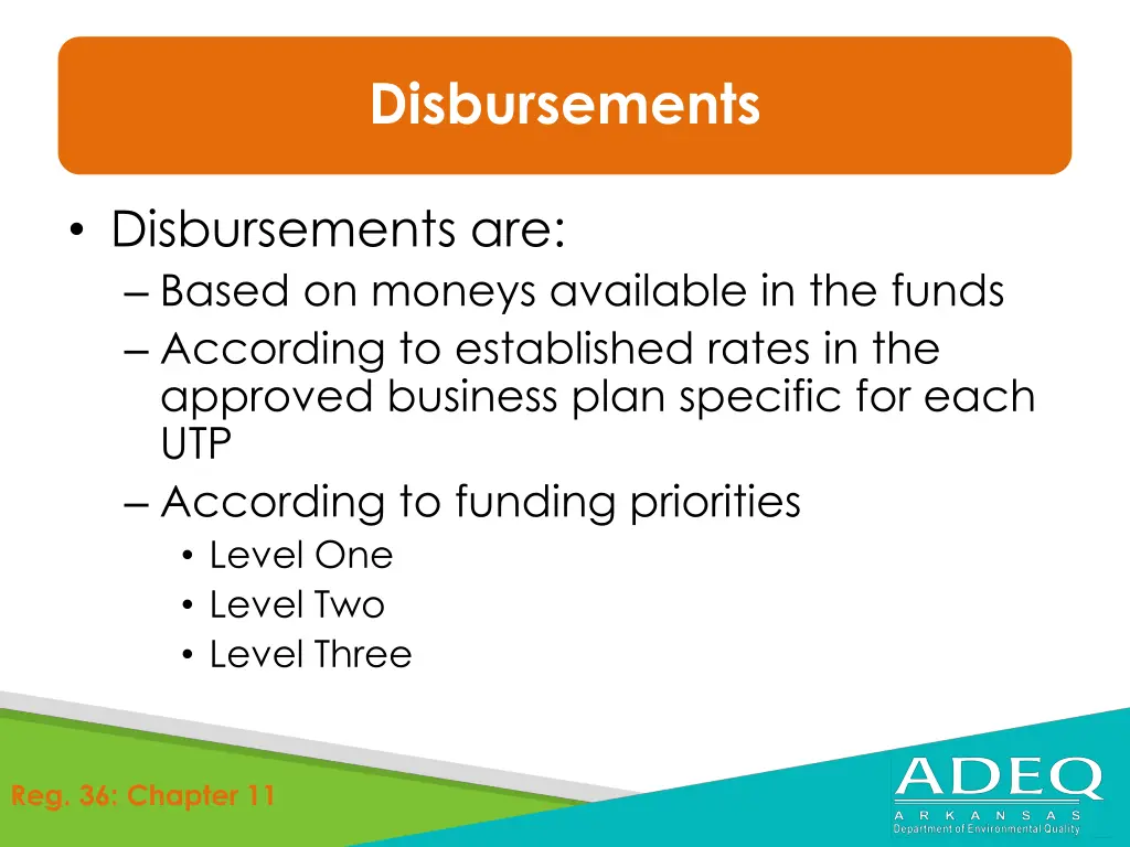 disbursements 1