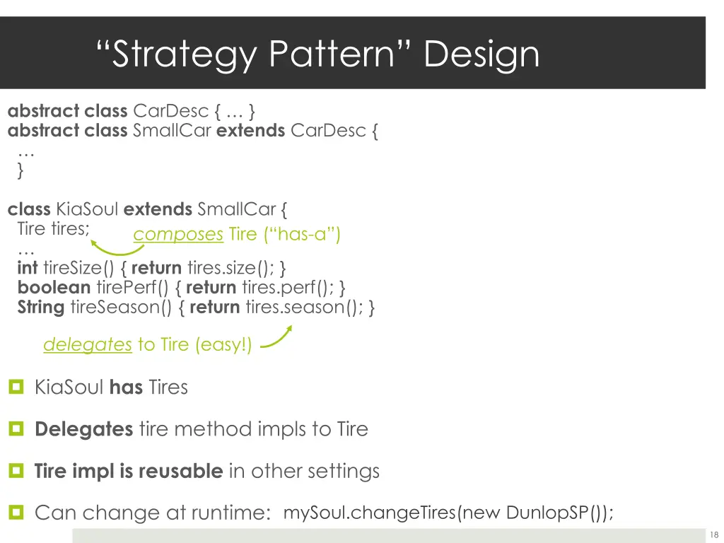 strategy pattern design