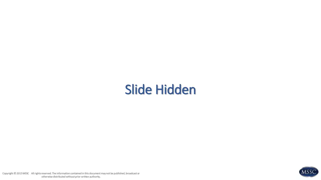 slide hidden slide hidden