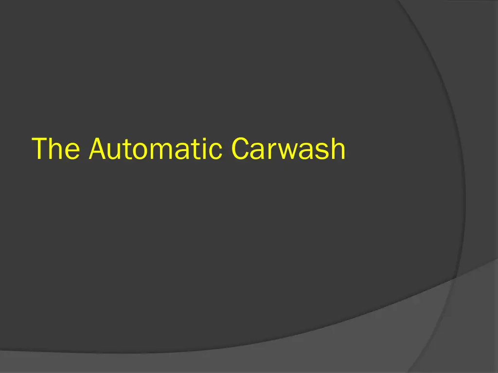 the automatic carwash