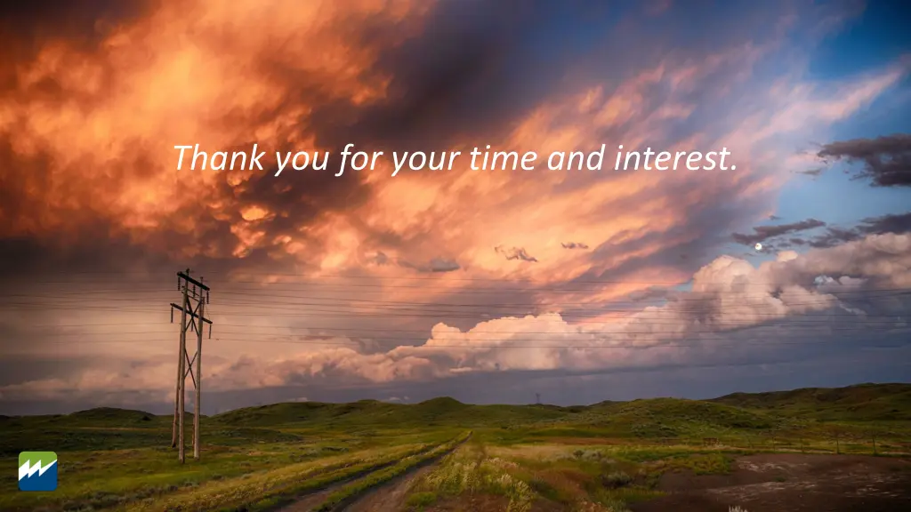 thank you for your time and interest