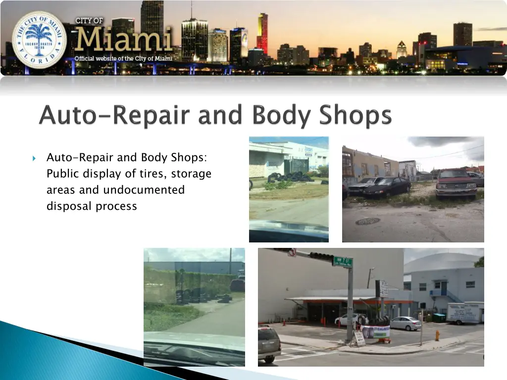 auto repair and body shops public display