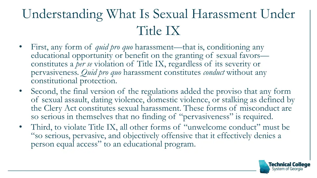 understanding what is sexual harassment under