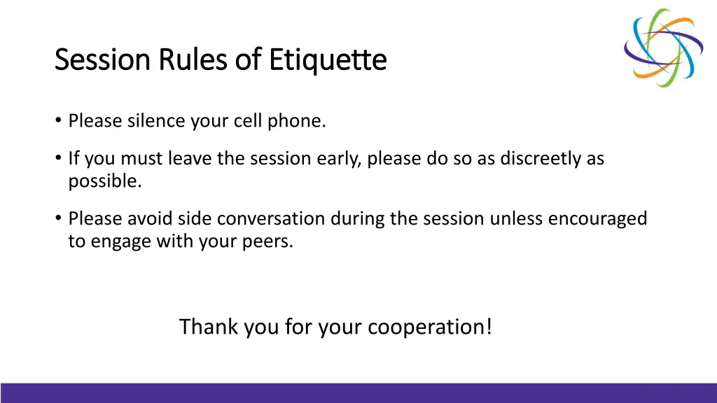 session rules of etiquette session rules