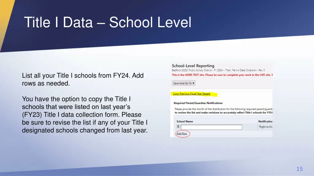 title i data school level 1