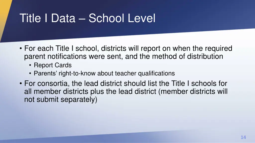 title i data school level