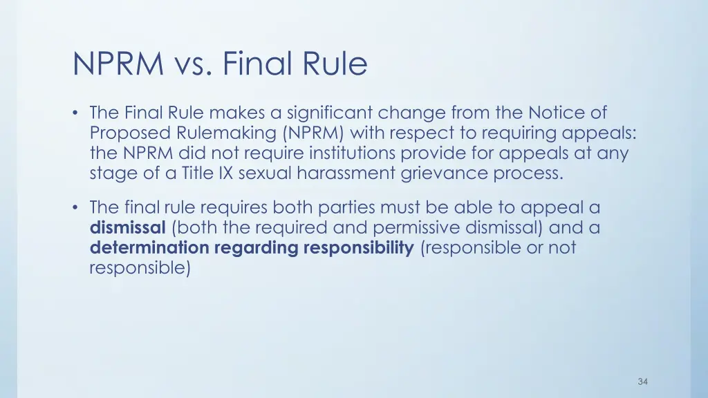 nprm vs final rule