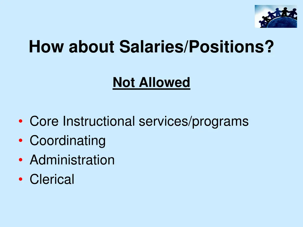 how about salaries positions