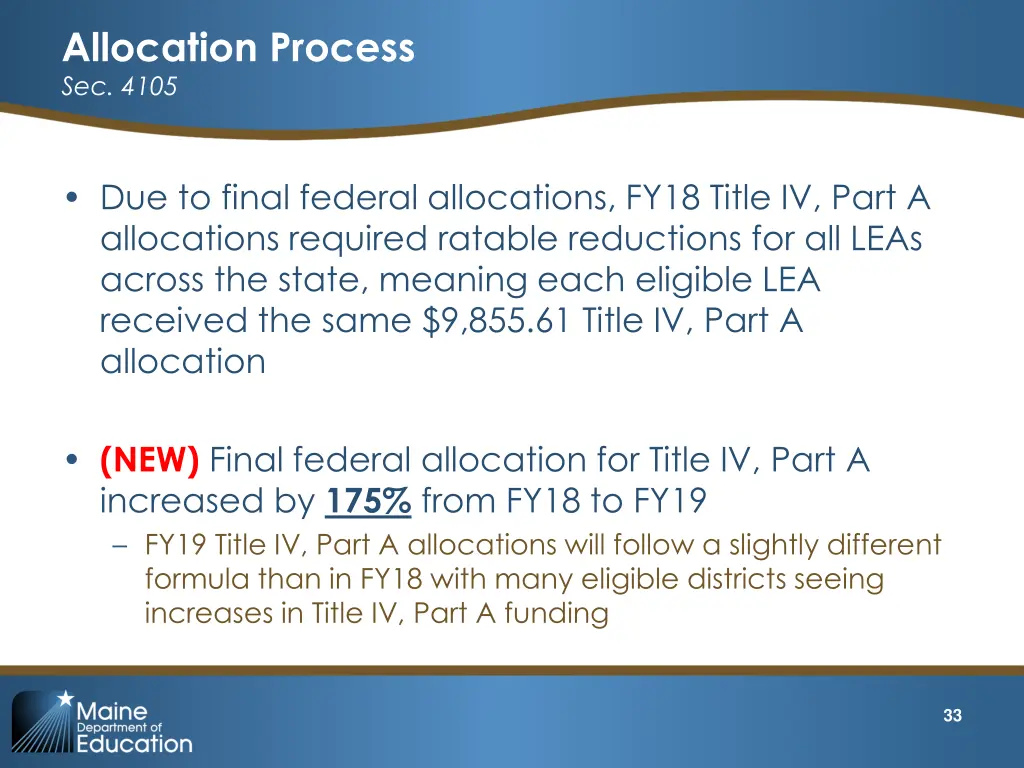 allocation process sec 4105 2