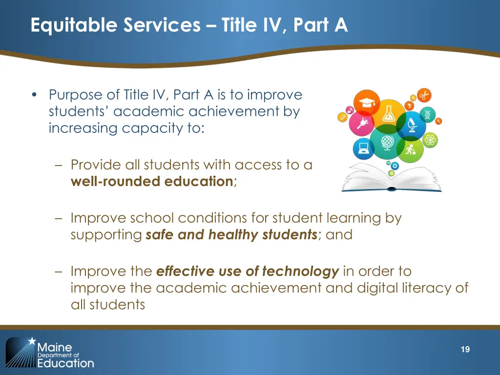 equitable services title iv part a