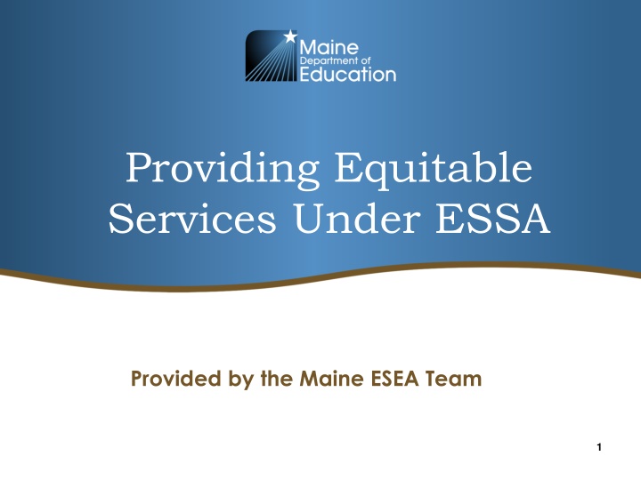 providing equitable services under essa