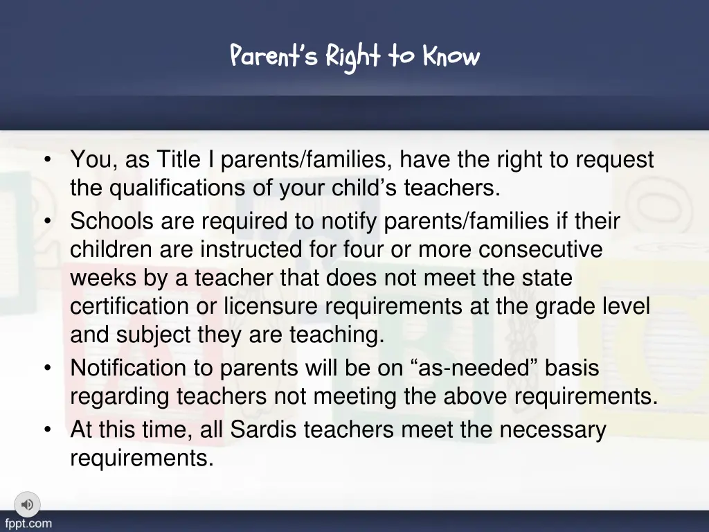 parent s right to know parent s right to know