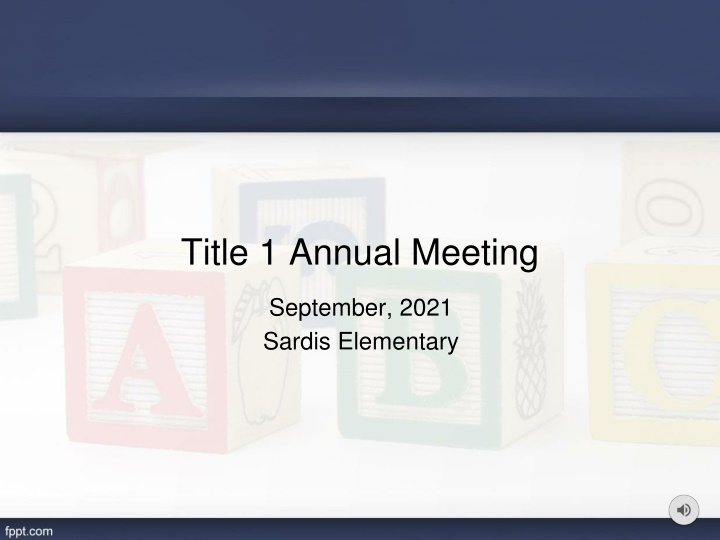 title 1 annual meeting