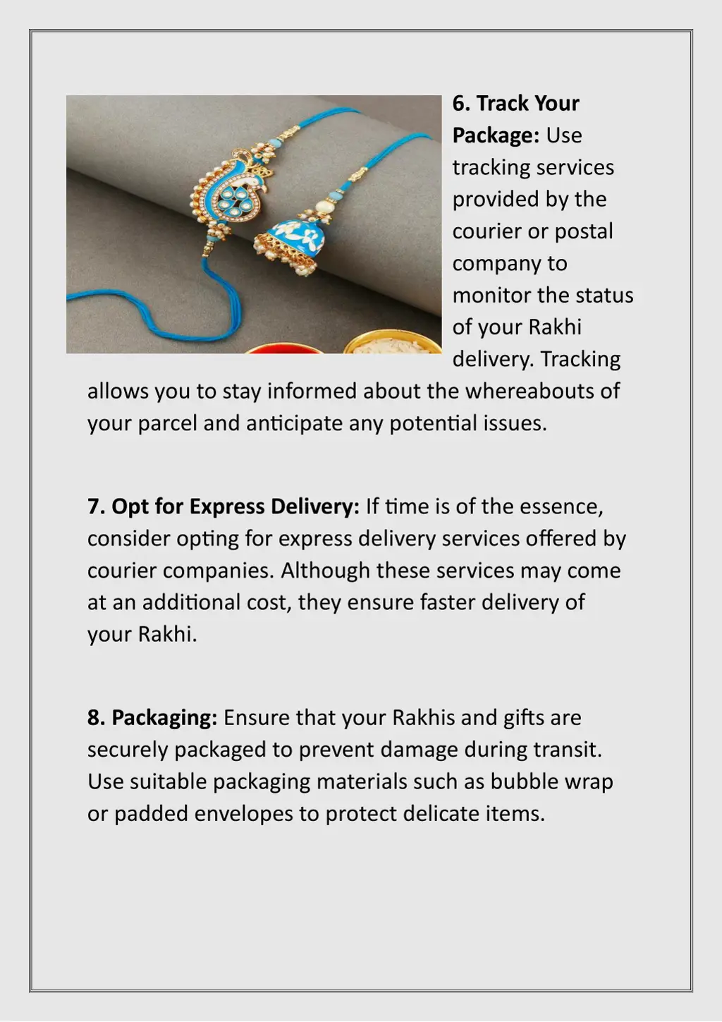 6 track your package use tracking services