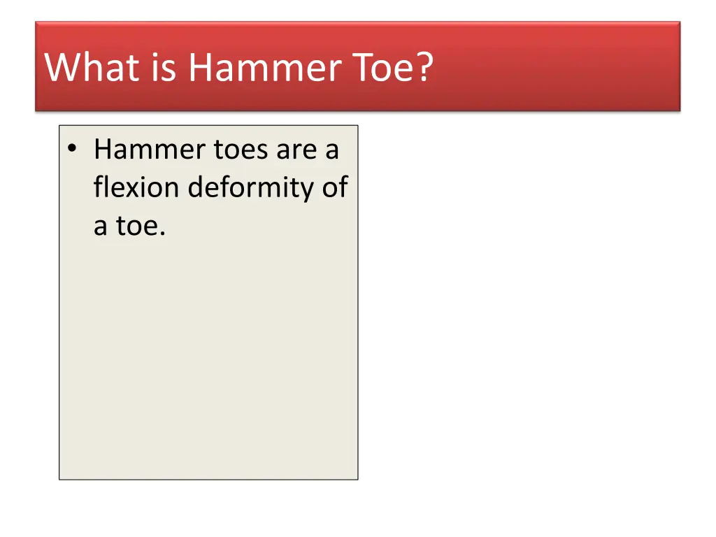 what is hammer toe