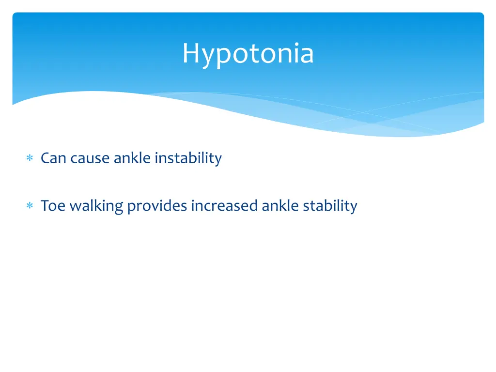 hypotonia