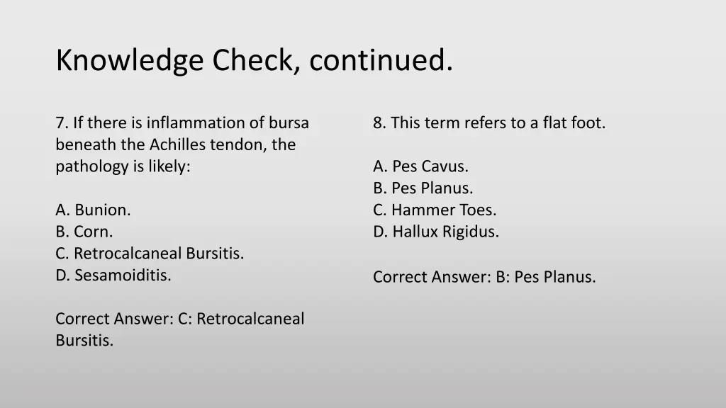 knowledge check continued 2