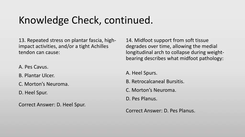 knowledge check continued 5