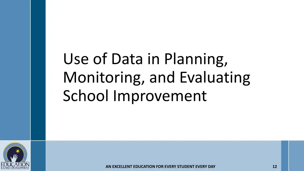 use of data in planning monitoring and evaluating