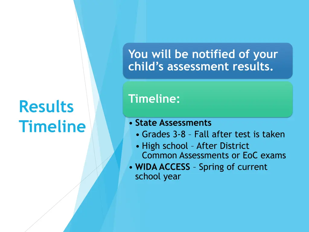 you will be notified of your child s assessment