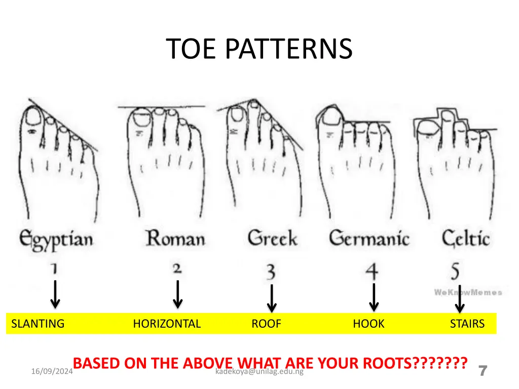 toe patterns 1