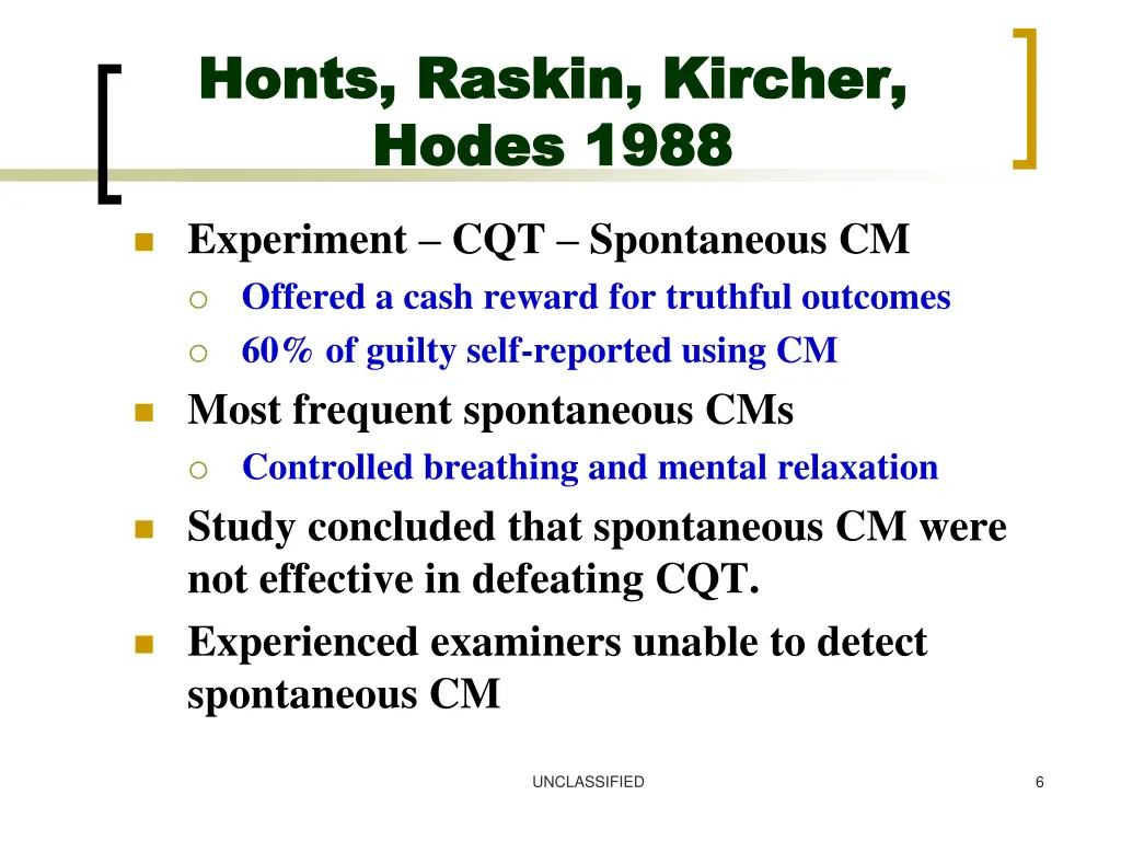 honts honts raskin hodes hodes 1988