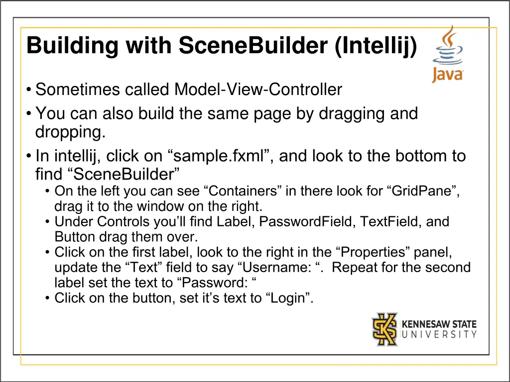 building with scenebuilder intellij