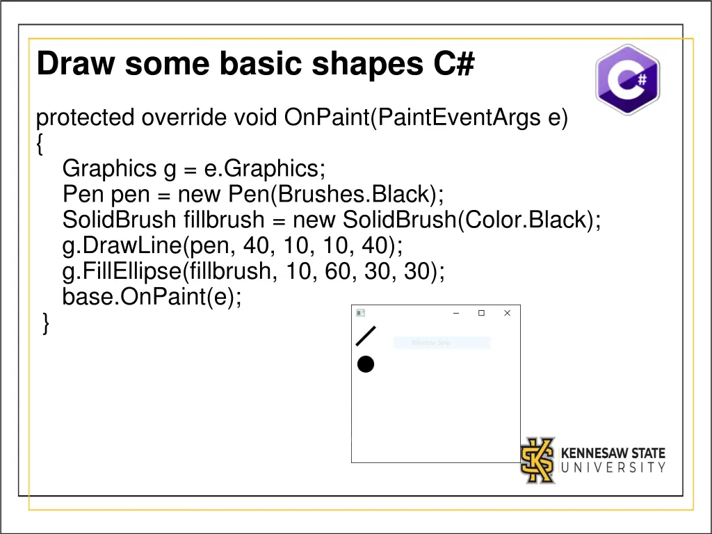 draw some basic shapes c