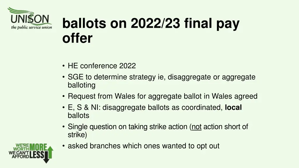 ballots on 2022 23 final pay offer