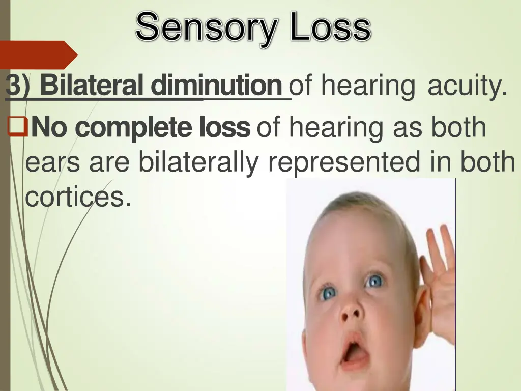 3 bilateral diminution of hearing acuity