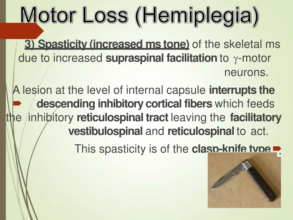 3 spasticity increased ms tone of the skeletal