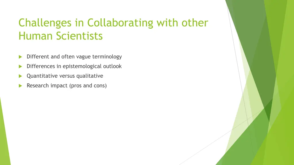 challenges in collaborating with other human