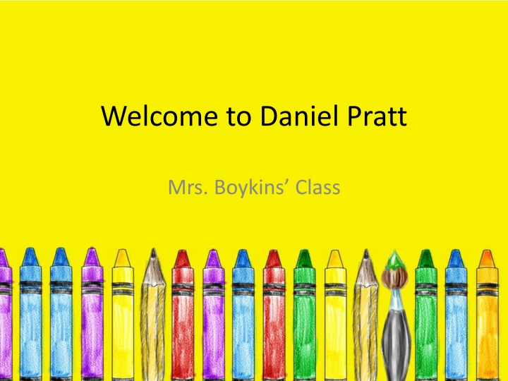 welcome to daniel pratt