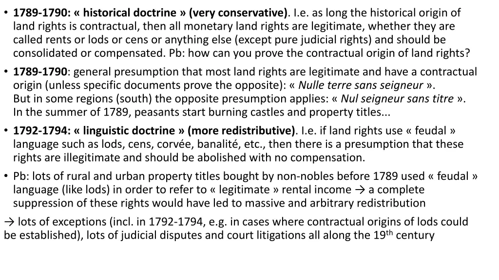 1789 1790 historical doctrine very conservative