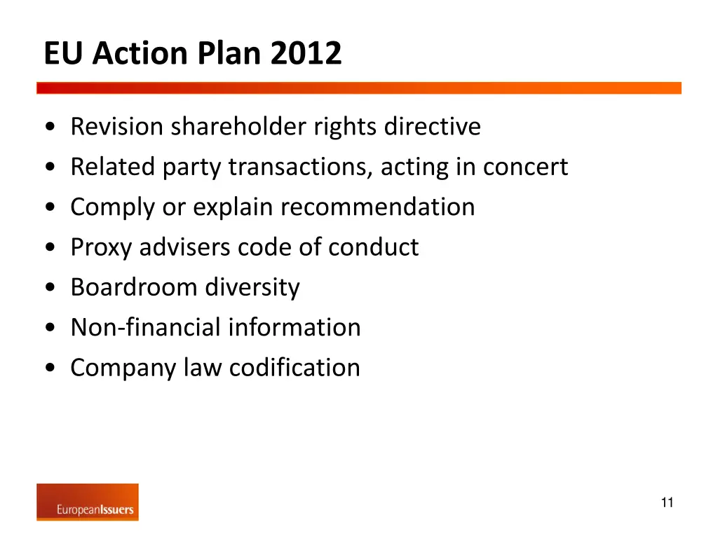 eu action plan 2012