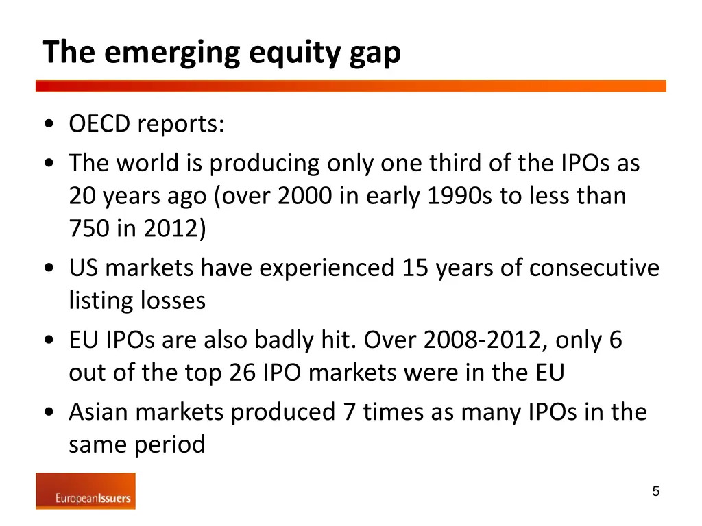 the emerging equity gap 1