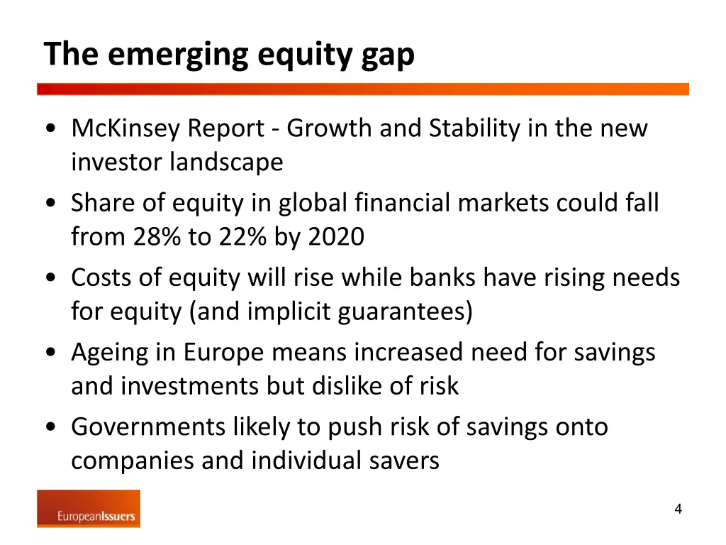 the emerging equity gap