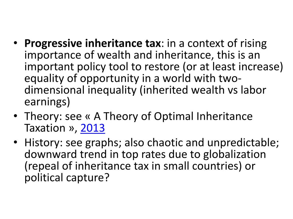 progressive inheritance tax in a context