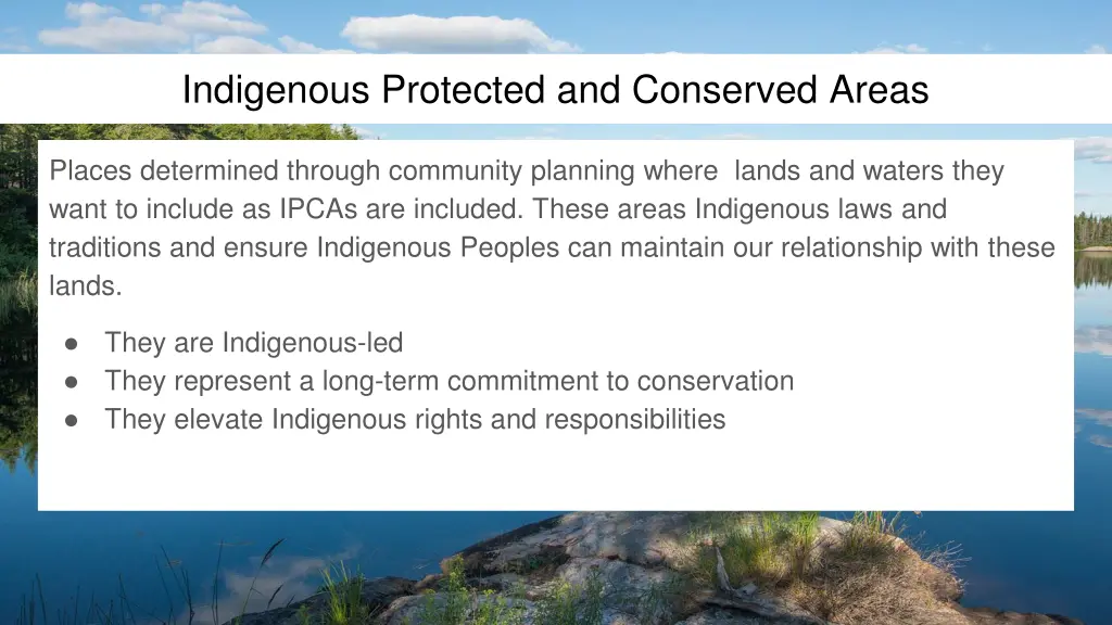 indigenous protected and conserved areas