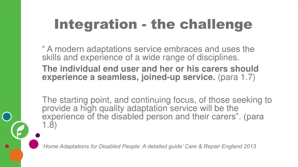 integration the challenge