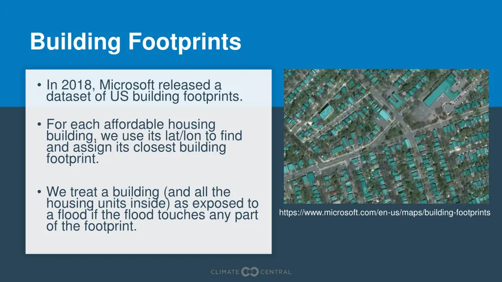 building footprints