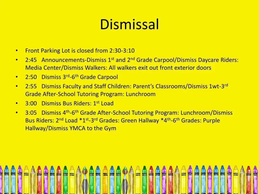 dismissal