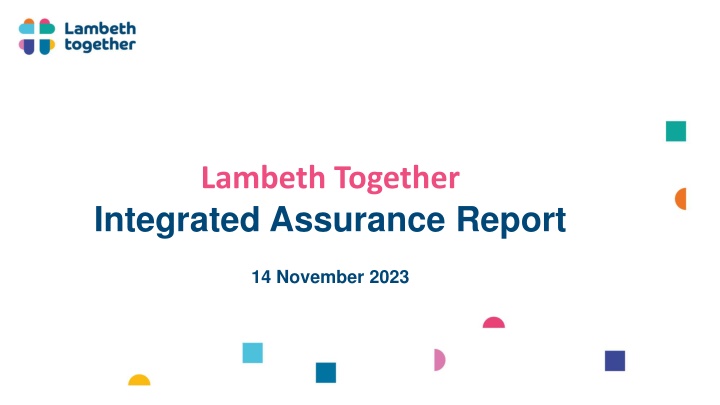 lambeth together integrated assurance report