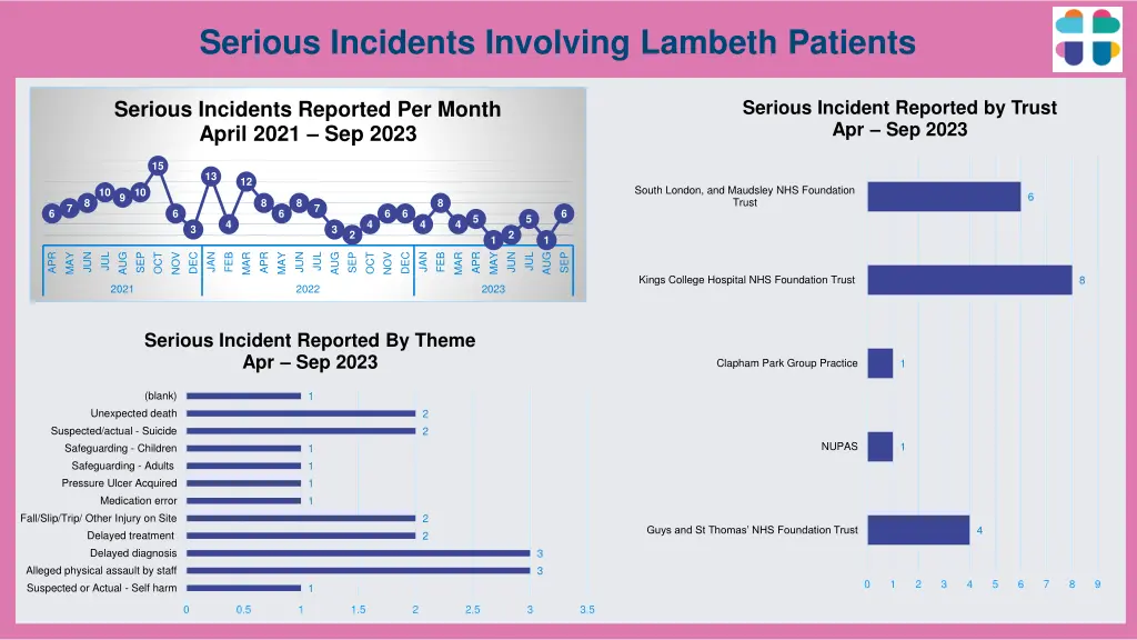 serious incidents involving lambeth patients