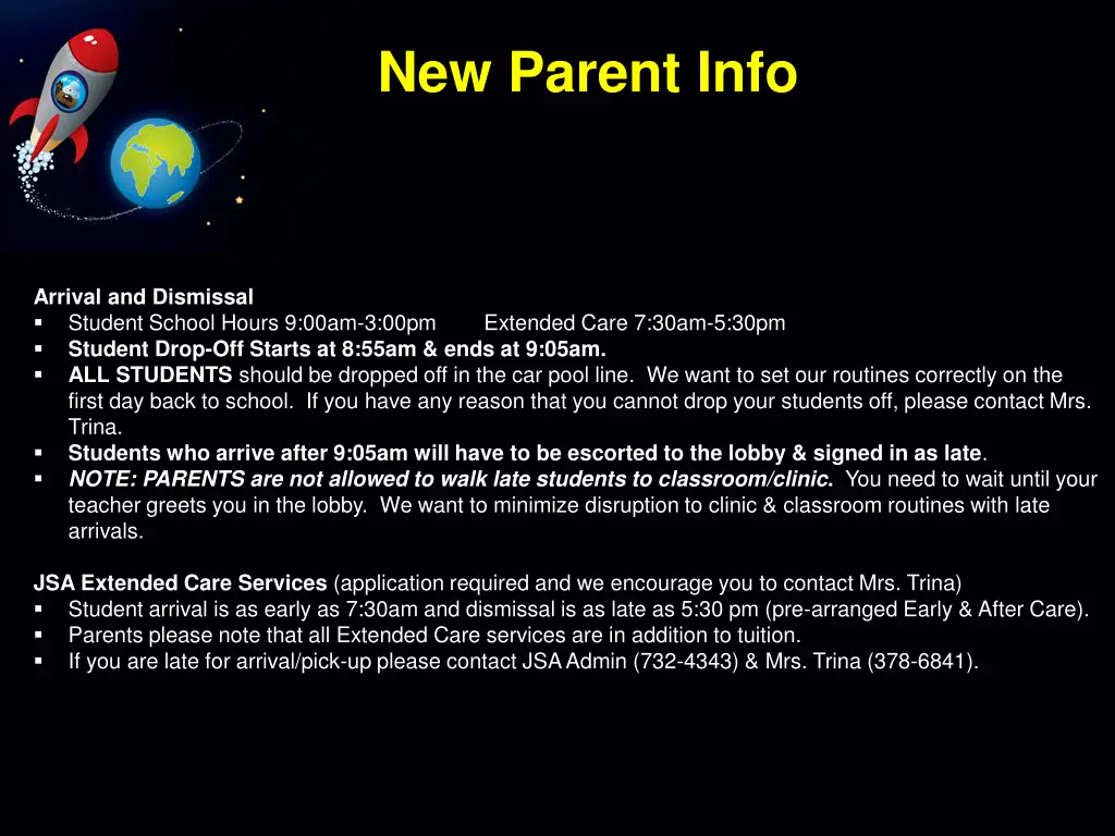 new parent info