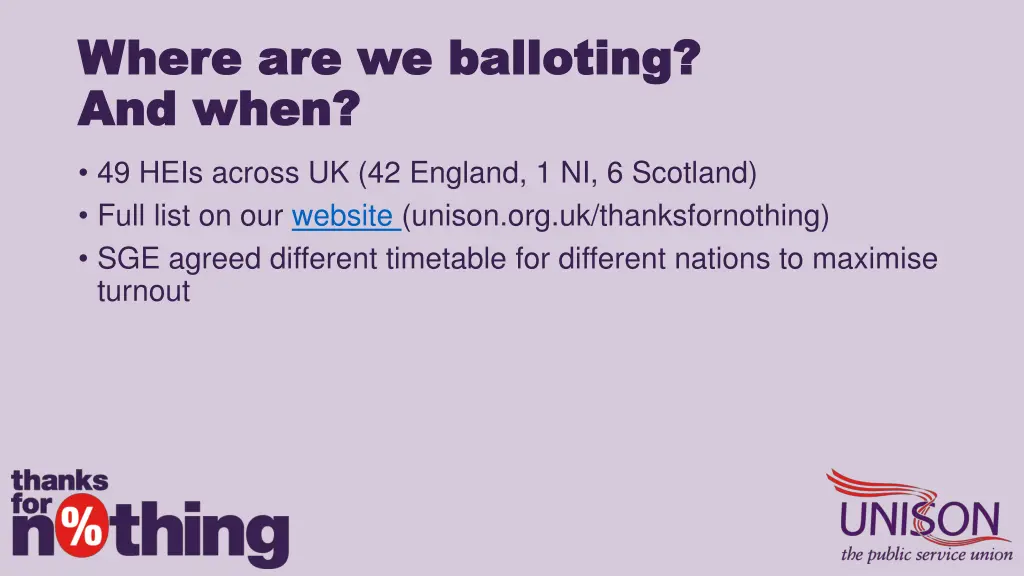 where are we balloting where are we balloting