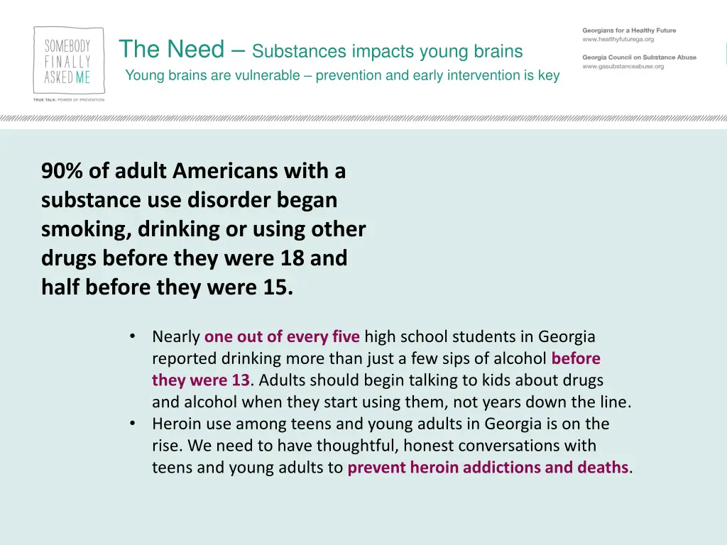 the need substances impacts young brains young