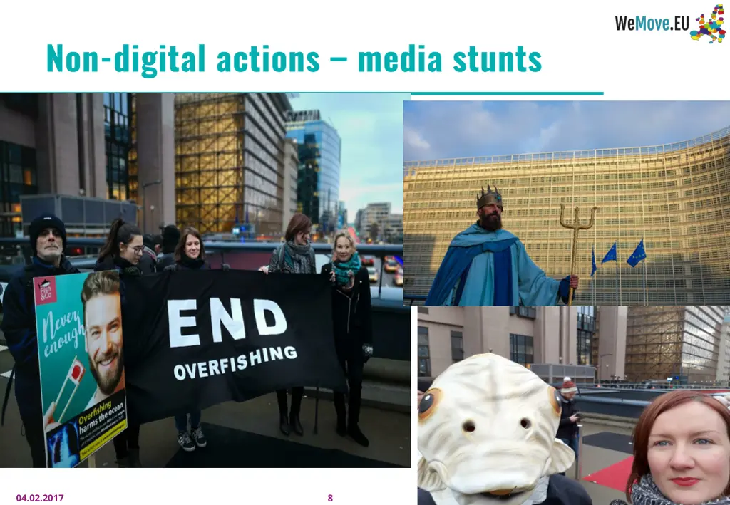 non digital actions media stunts